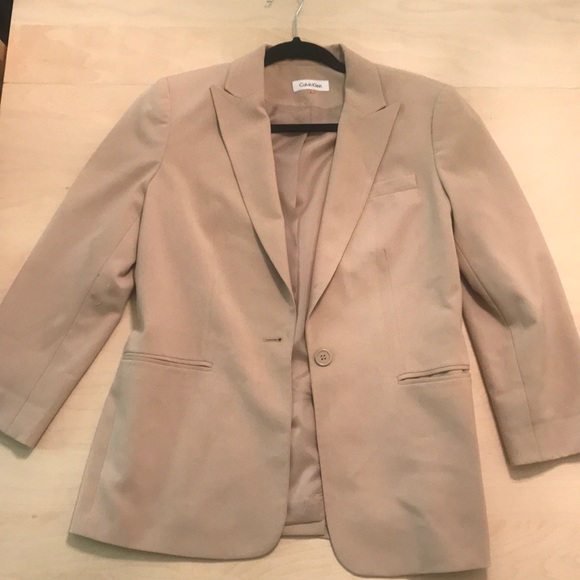Calvin Klein Tan Blazer - Picture 1 of 1